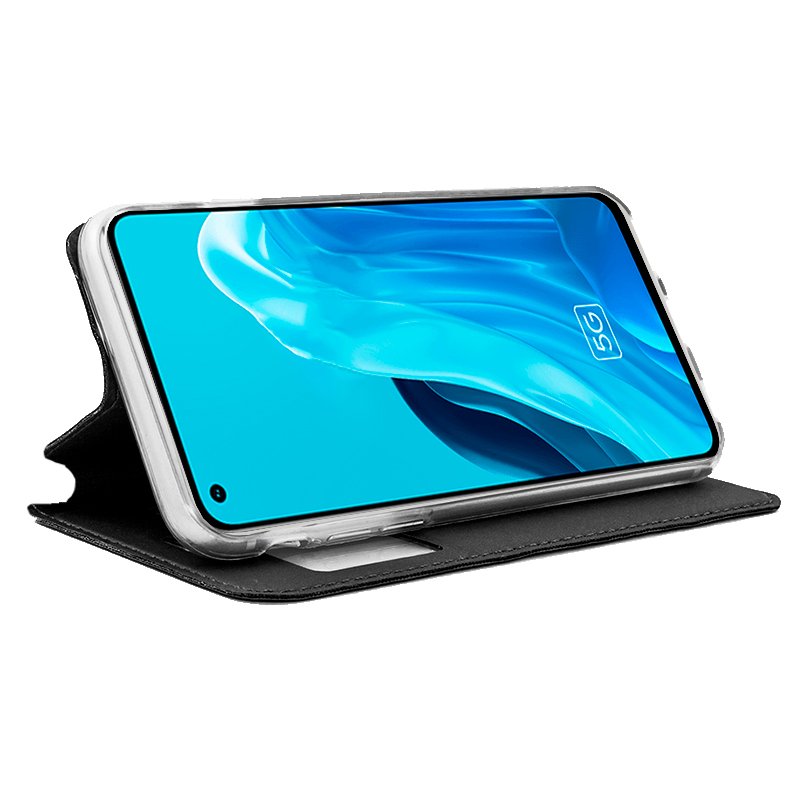 COOL Flip Cover Case for Oppo Reno 8 Lite 5G, Plain Black