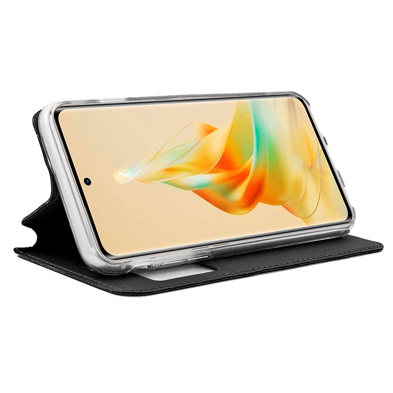 COOL Flip Cover Case for Oppo Reno 8T, Plain Black