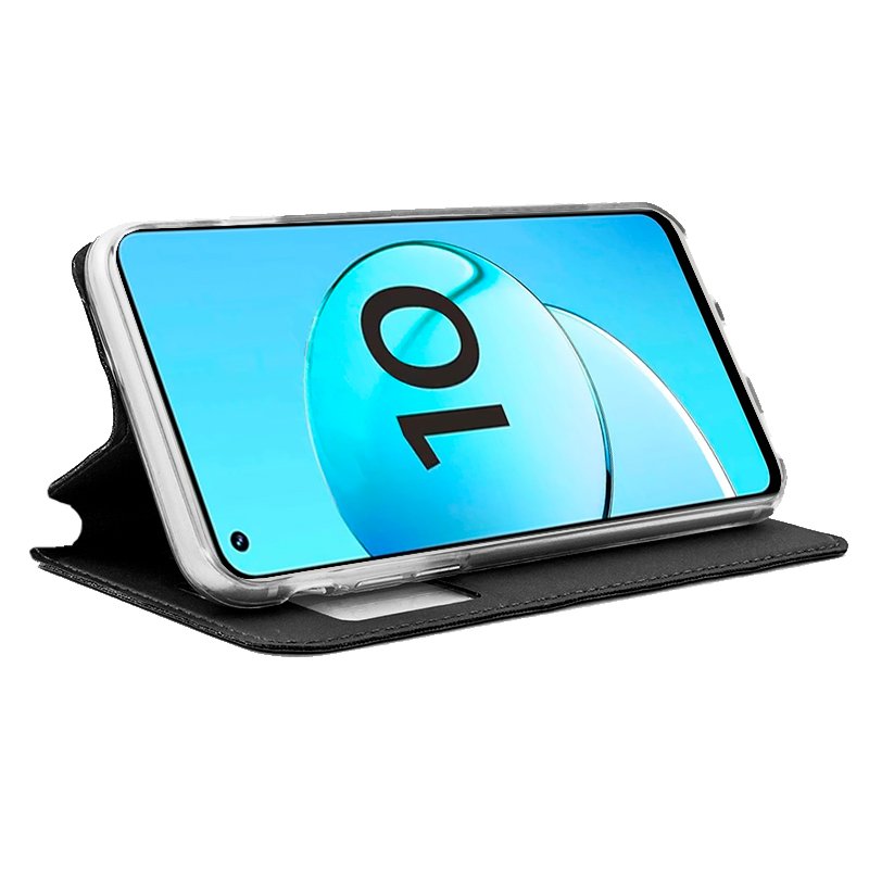COOL Flip Cover Case for Realme 10, Plain Black