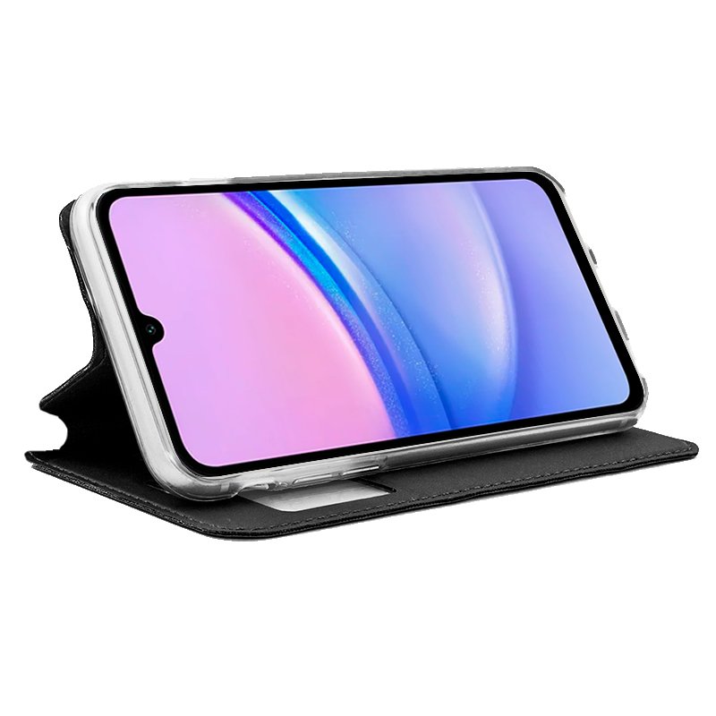 COOL Flip Cover Case for Samsung A155 Galaxy A15 / A15 5G / M15 5G Plain Black