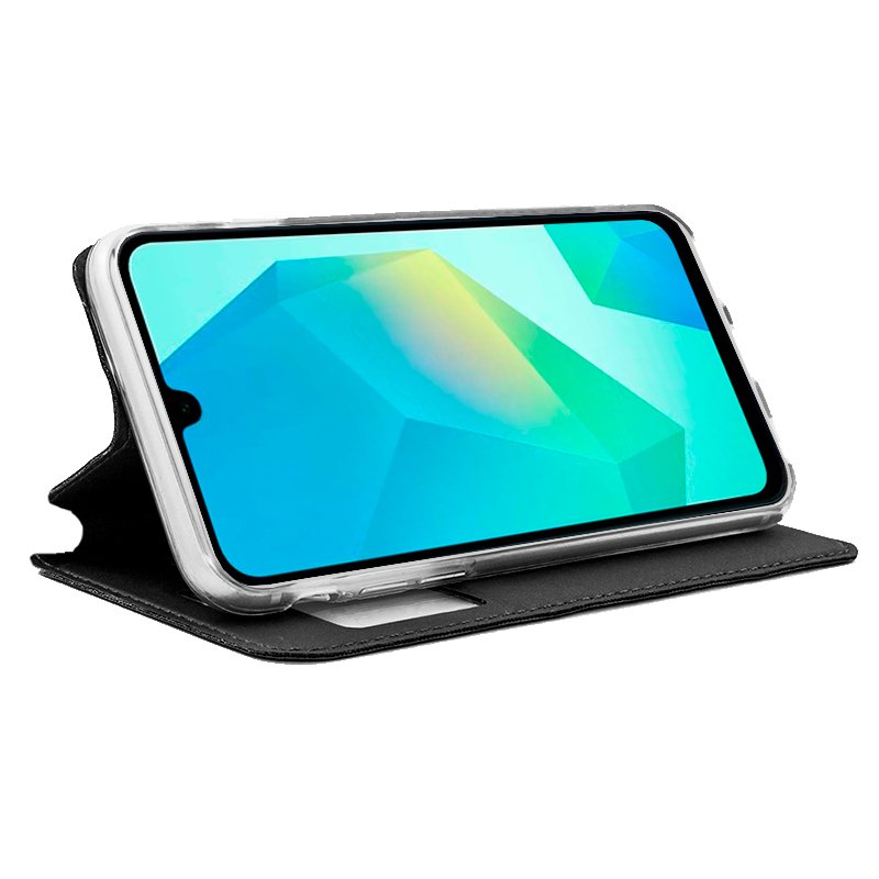 COOL Flip Cover Case for Samsung A165 Galaxy A16 / A16 5G Plain Black