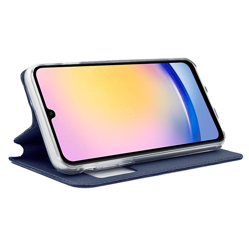 COOL Flip Cover Case for Samsung A256 Galaxy A25 5G, Plain Blue