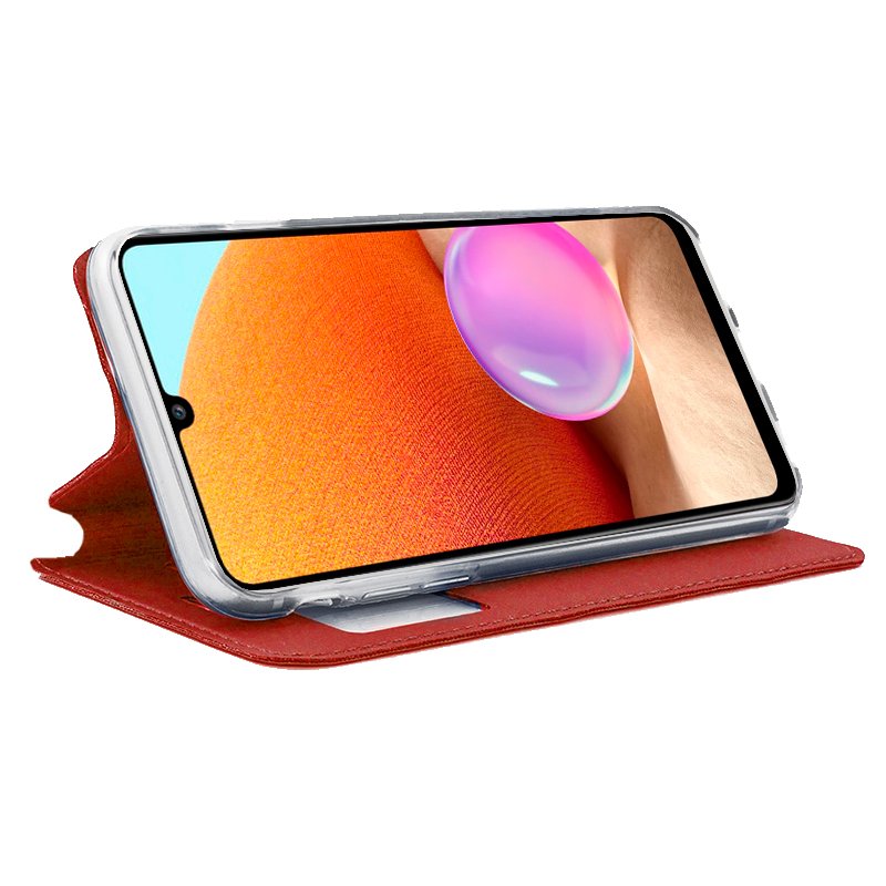 COOL Flip Cover Case for Samsung A325 Galaxy A32 4G Plain Red