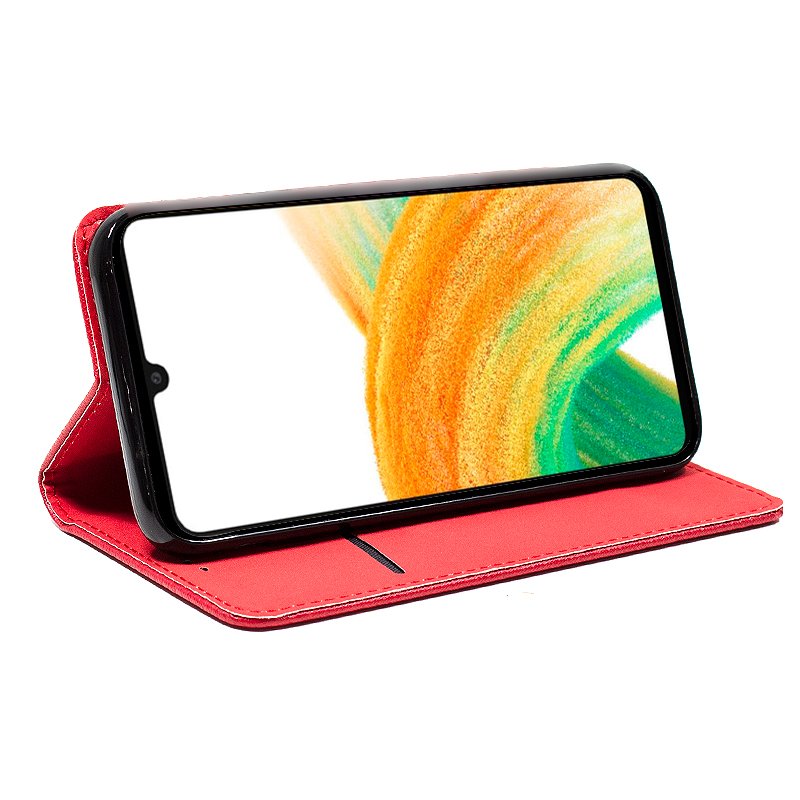 COOL Flip Cover Case for Samsung A336 Galaxy A33 5G Plain Red