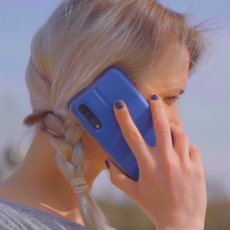 COOL Flip Cover Case for Samsung A366 Galaxy A36 5G Plain Blue