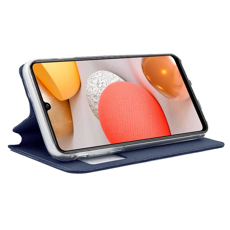 COOL Flip Cover Case for Samsung A426 Galaxy A42 5G Plain Blue