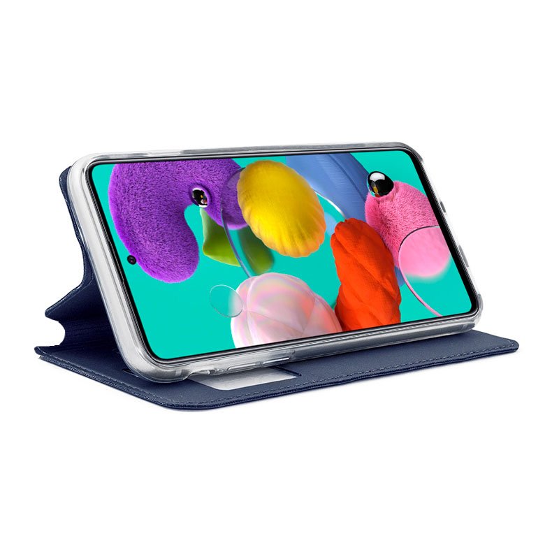 COOL Flip Cover Case for Samsung A515 Galaxy A51 Plain Blue