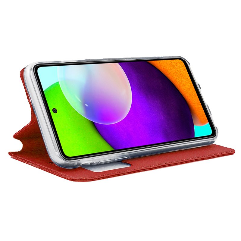 COOL Flip Cover Case for Samsung A525 Galaxy A52 / A52 5G / A52s 5G Solid Red