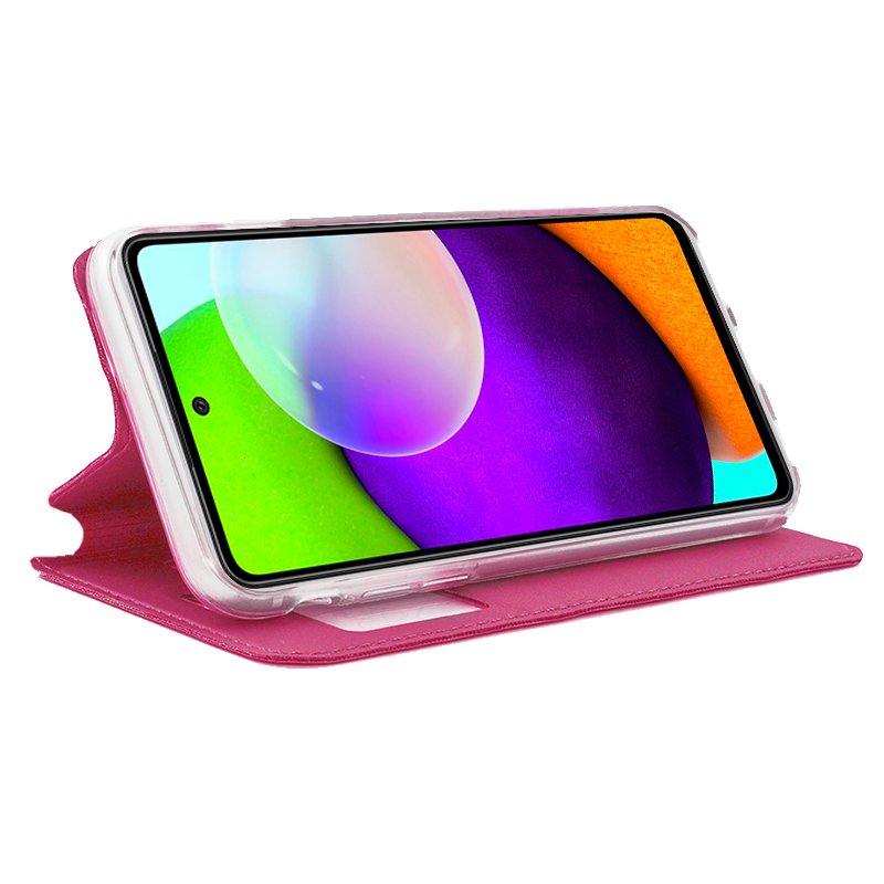 COOL Flip Cover Case for Samsung A525 Galaxy A52 / A52 5G / A52s 5G Solid Pink