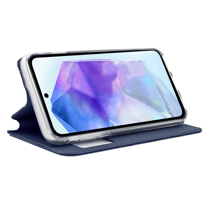 COOL Flip Cover Case for Samsung A556 Galaxy A55 5G Plain Blue