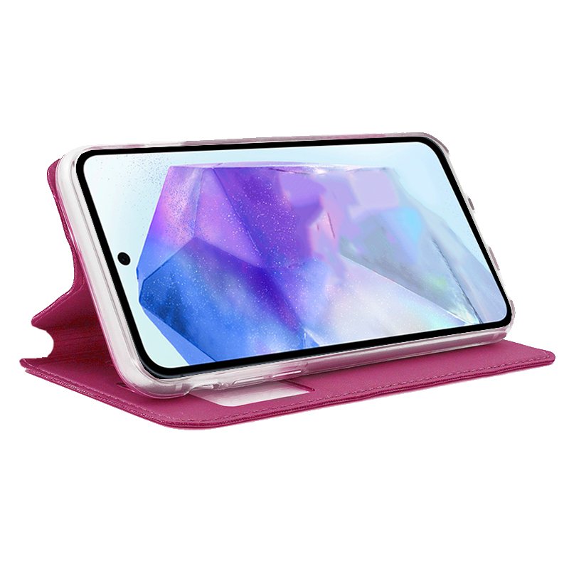 COOL Flip Cover Case for Samsung A556 Galaxy A55 5G Solid Pink