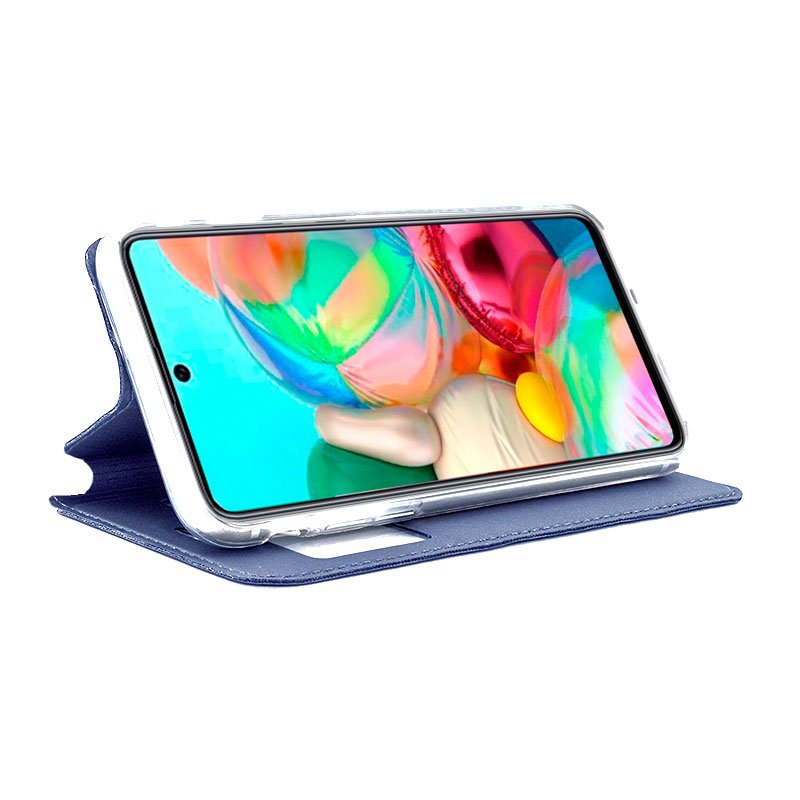 COOL Flip Cover Case for Samsung A715 Galaxy A71 Plain Blue