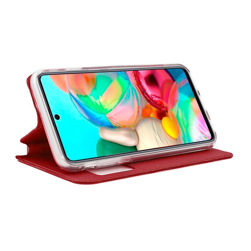 COOL Flip Cover Case for Samsung A715 Galaxy A71 Plain Red