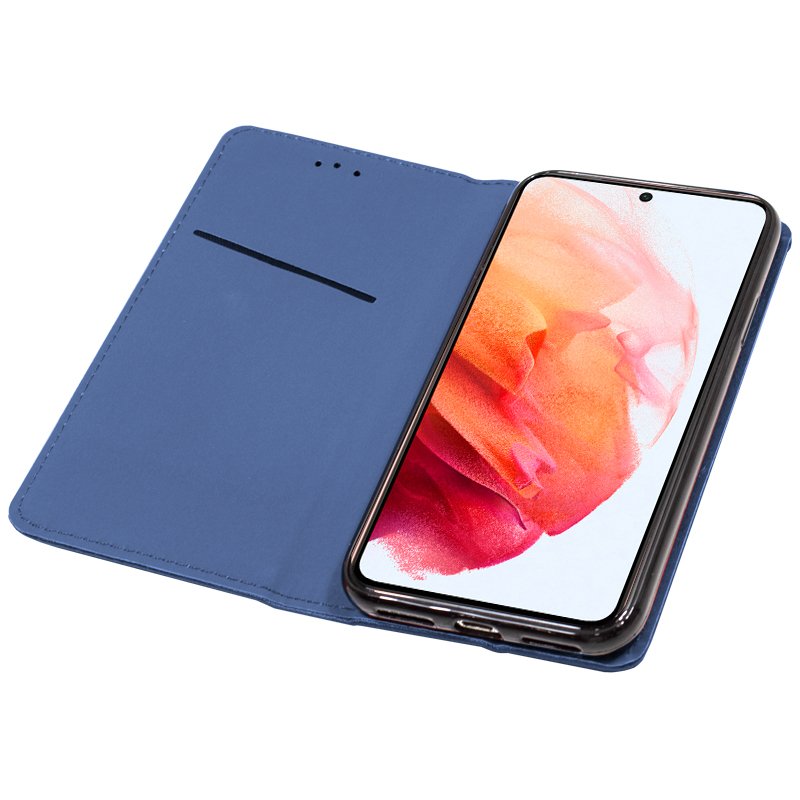 COOL Flip Cover Case for Samsung G990 Galaxy S21 Plain Blue