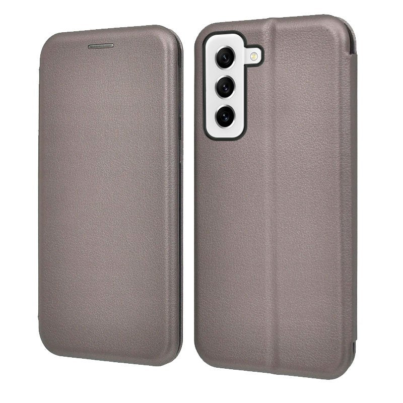 COOL Flip Cover Case for Samsung G990B Galaxy S21 FE Elegance Silver