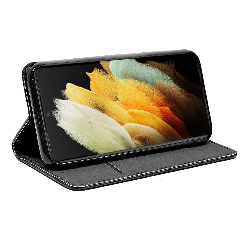 COOL Flip Cover Case for Samsung G998 Galaxy S21 Ultra Smooth Black