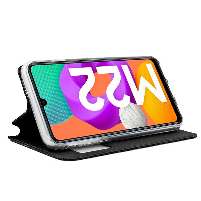 COOL Flip Cover Case for Samsung M225 Galaxy M22 / M32 Plain Black