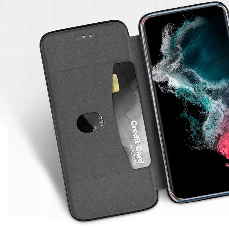 COOL Flip Cover Case for Samsung S908 Galaxy S22 Ultra Elegance Black