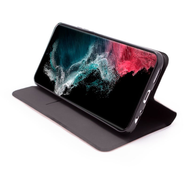 COOL Flip Cover Case for Samsung S908 Galaxy S22 Ultra Elegance Black