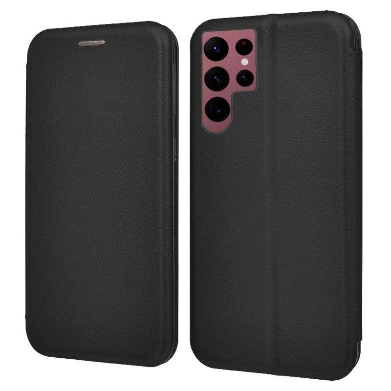 COOL Flip Cover Case for Samsung S908 Galaxy S22 Ultra Elegance Black