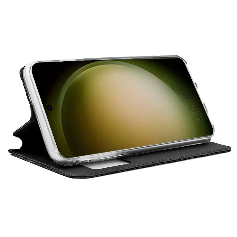 COOL Flip Cover Case for Samsung S918 Galaxy S23 Ultra Smooth Black