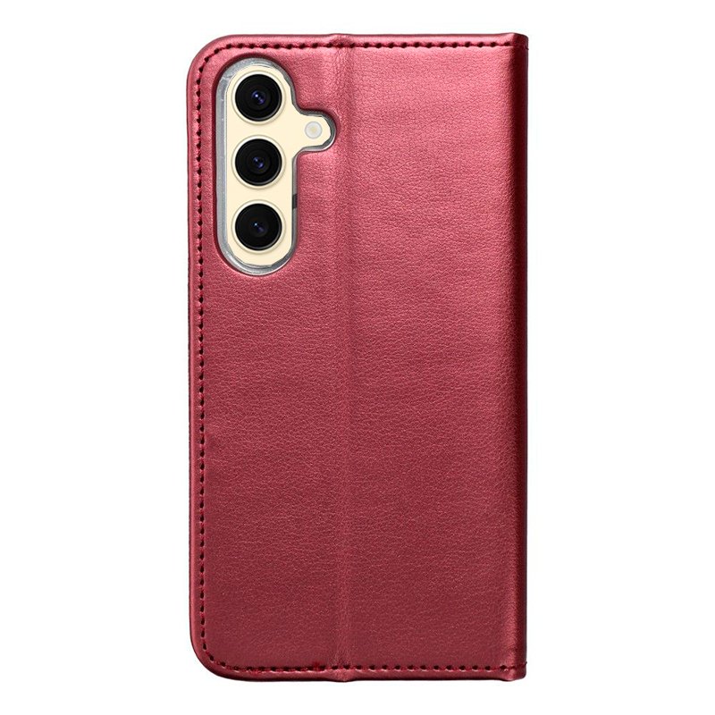 COOL Flip Cover Case for Samsung S926 Galaxy S24 Plus / S25 Plus Solid Burgundy