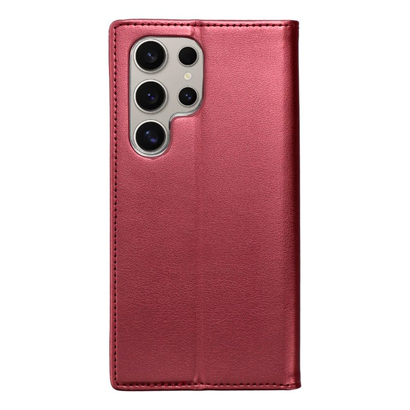COOL Flip Cover Case for Samsung S928 Galaxy S24 Ultra Smooth Burgundy