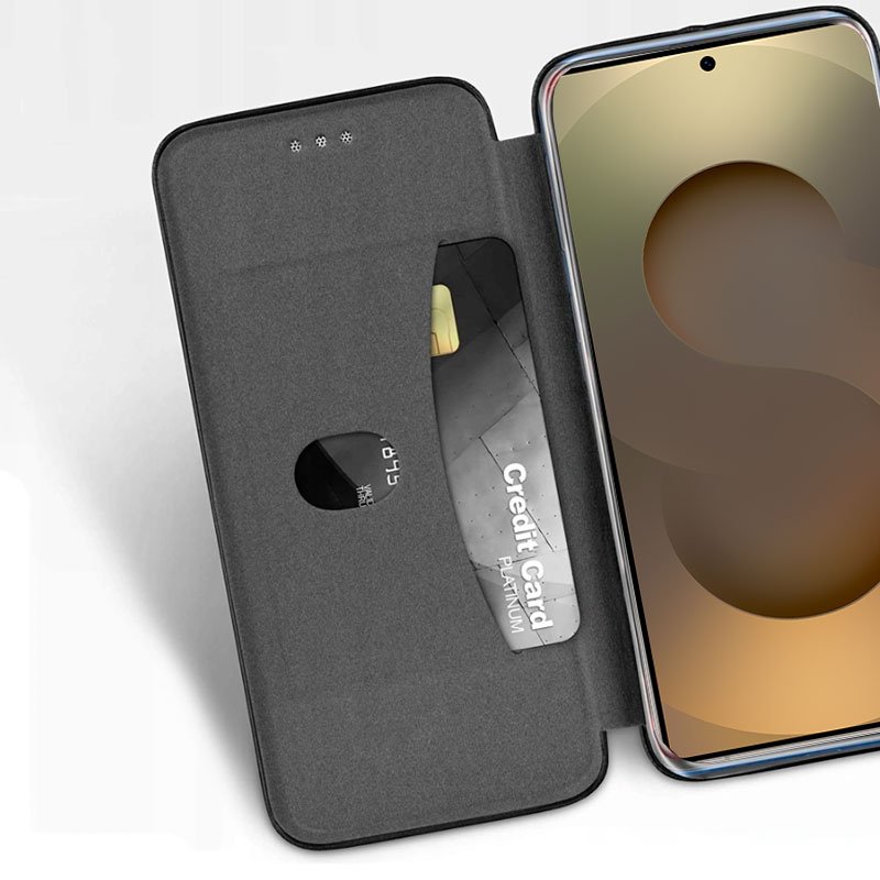 COOL Flip Cover Case for Samsung S938 Galaxy S25 Ultra Elegance Black