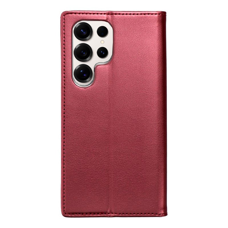 COOL Flip Cover Case for Samsung S938 Galaxy S25 Ultra Smooth Burgundy