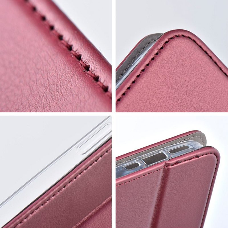 COOL Flip Cover Case for Samsung S938 Galaxy S25 Ultra Smooth Burgundy