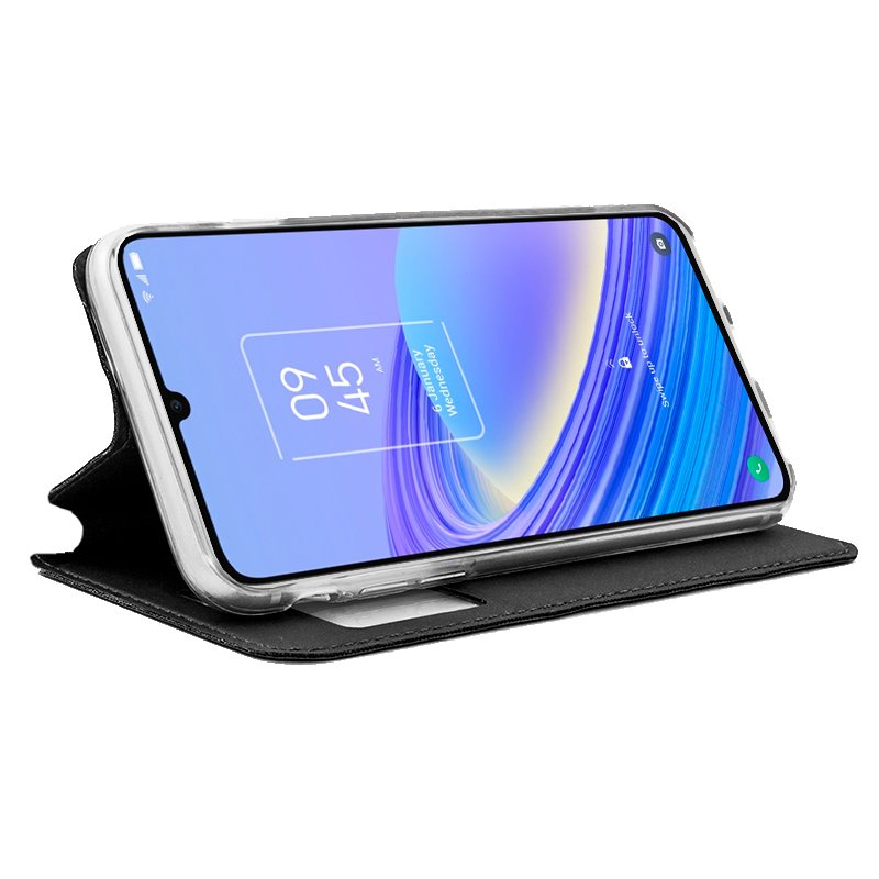 COOL Flip Cover Case for TCL 40 SE, Plain Black