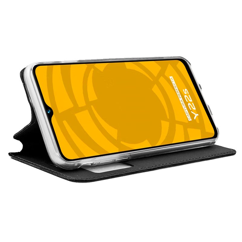 COOL Flip Cover Case for Vivo Y22s / Y35 Plain Black