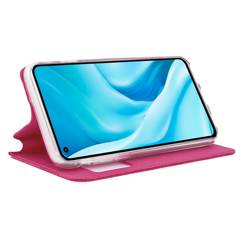 COOL Flip Cover Case for Xiaomi Mi 11 Lite / Mi 11 Lite 5G Solid Pink