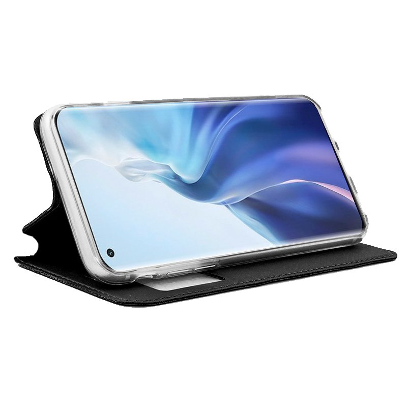 COOL Flip Cover Case for Xiaomi Mi 11 / Mi 11 Pro, Plain Black