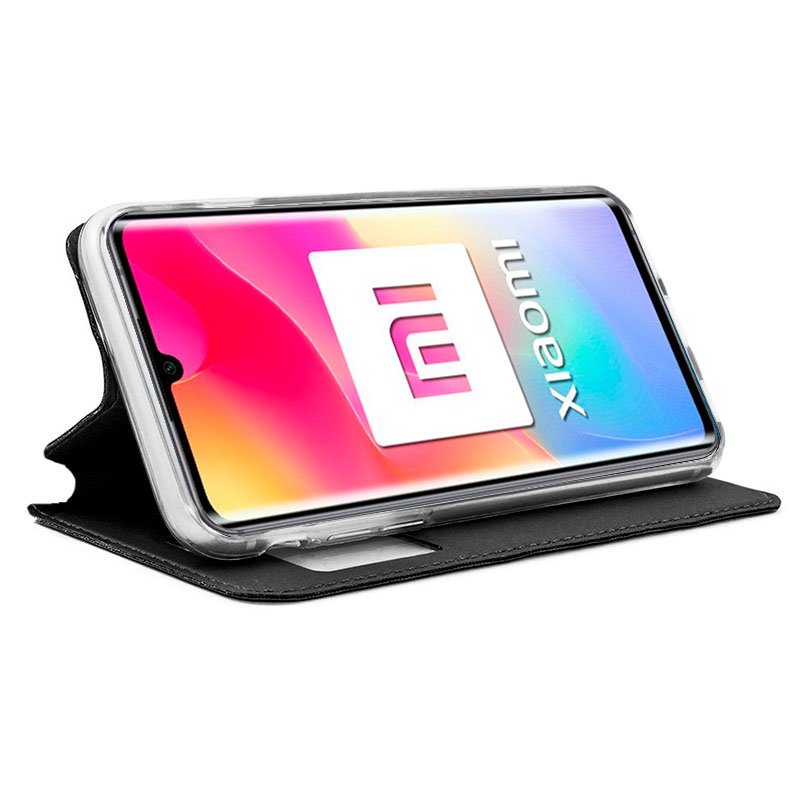 COOL Flip Cover Case for Xiaomi Mi Note 10 Lite, Plain Black