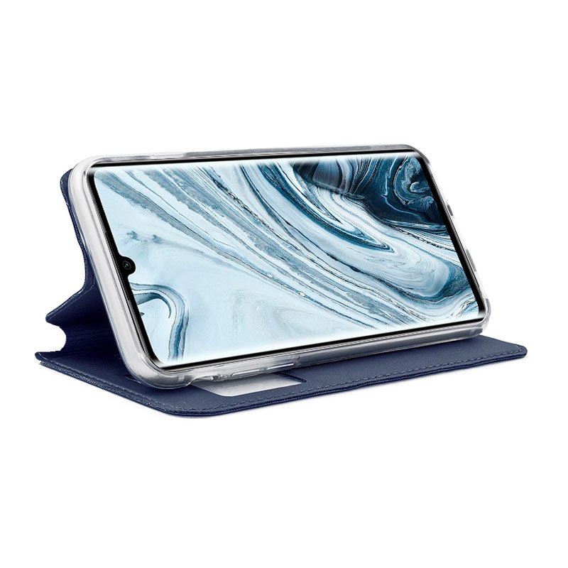 COOL Flip Cover Case for Xiaomi Mi Note 10 / Mi Note 10 Pro, Plain Blue