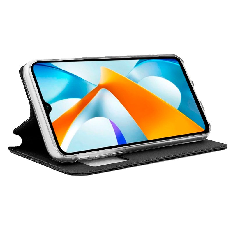 COOL Flip Cover Case for Xiaomi Poco C40, Plain Black