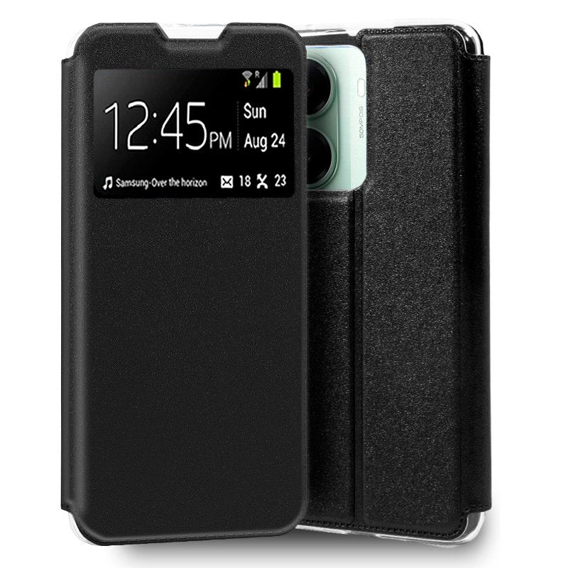 Funda COOL Flip Cover para Xiaomi Poco X7 Pro 5G Liso Negro