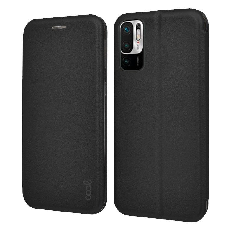COOL Flip Cover Case for Xiaomi Redmi 10 5G Elegance Black