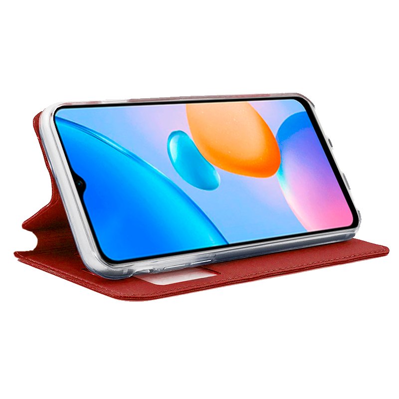 COOL Flip Cover Case for Xiaomi Redmi 10 5G, Solid Red