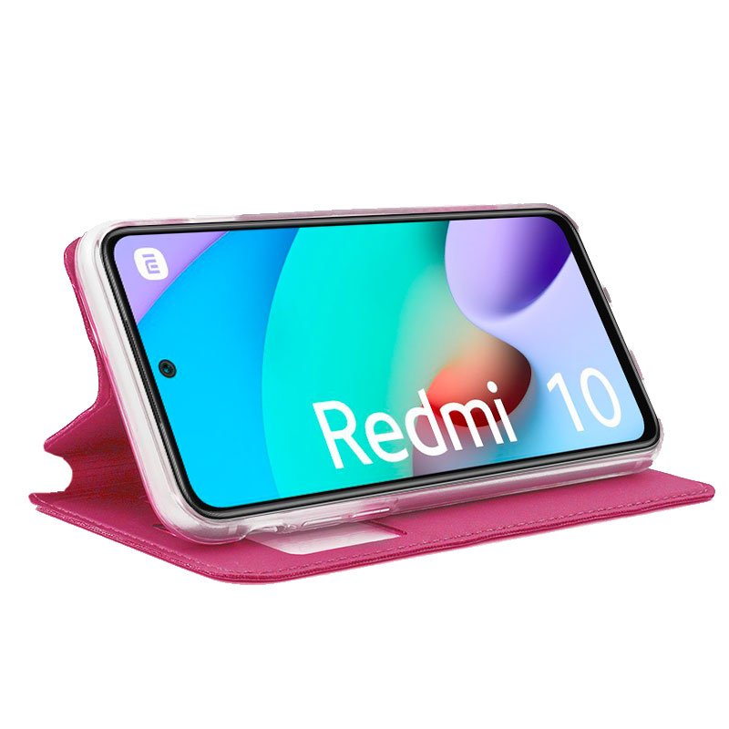 COOL Flip Cover Case for Xiaomi Redmi 10 / Redmi 10 2022 Plain Pink