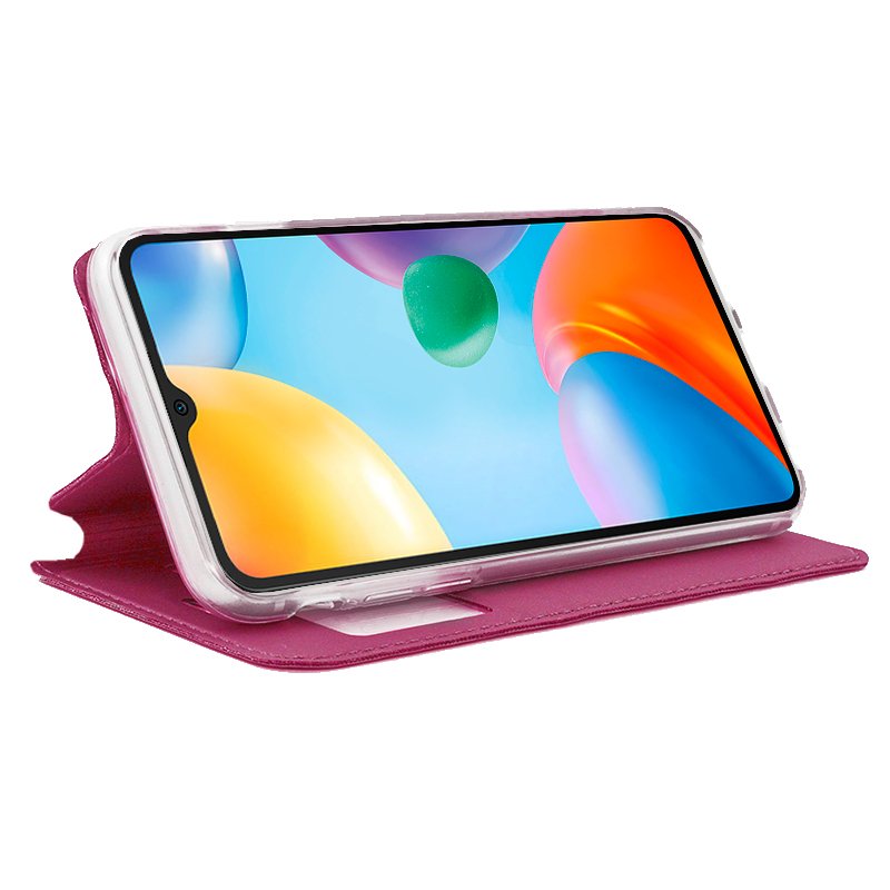 COOL Flip Cover Case for Xiaomi Redmi 10C, Plain Pink