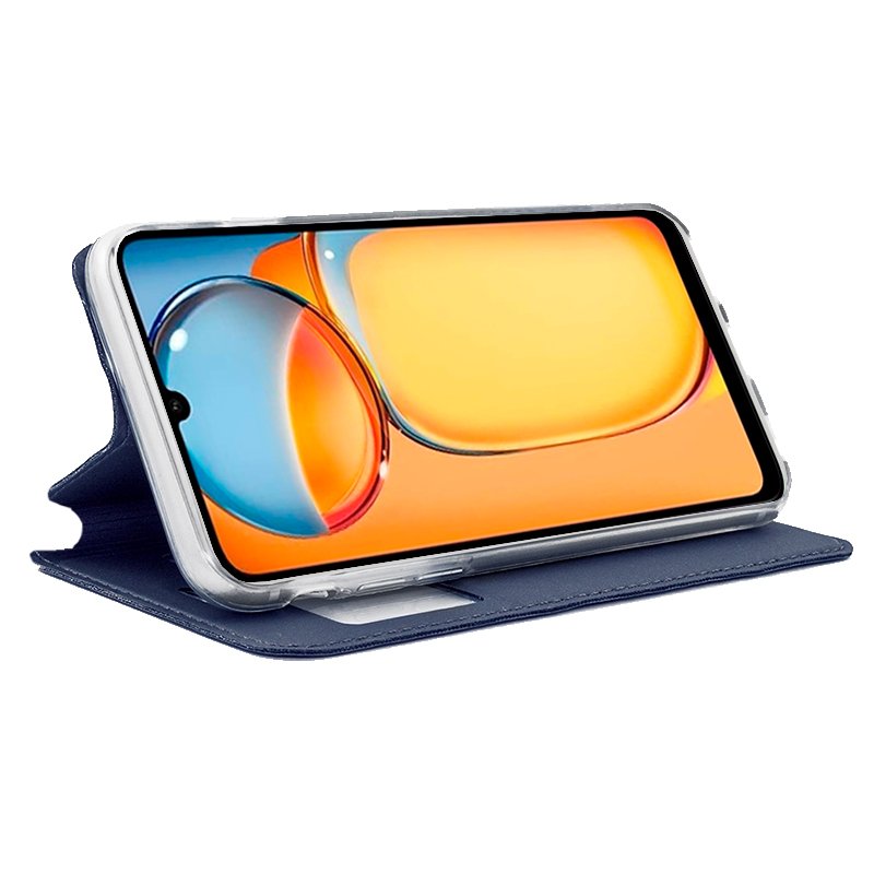 COOL Flip Cover Case for Xiaomi Redmi 13C / Poco C65 Plain Blue