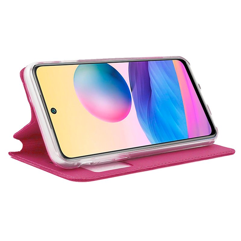 COOL Flip Cover Case for Xiaomi Redmi Note 10 5G / Pocophone M3 Pro 5G Solid Pink