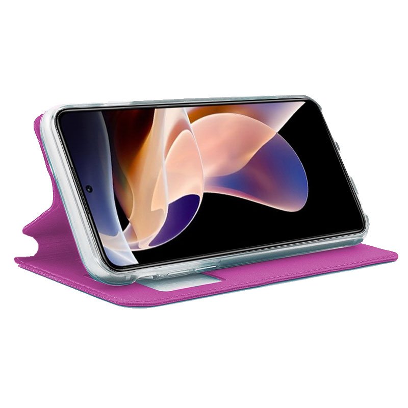 COOL Flip Cover Case for Xiaomi Redmi Note 11 Pro / Note 11 Pro 5G / Note 12 Pro 4G Solid Pink