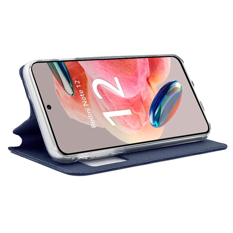 COOL Flip Cover Case for Xiaomi Redmi Note 12, Plain Blue