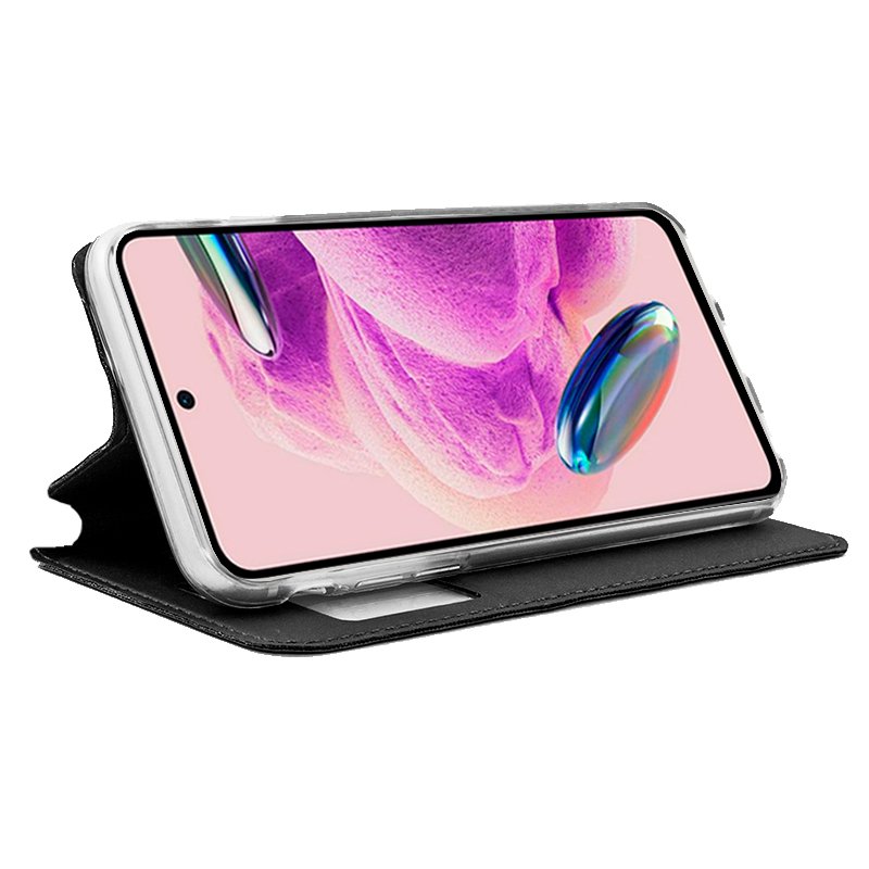 COOL Flip Cover Case for Xiaomi Redmi Note 12S, Plain Black