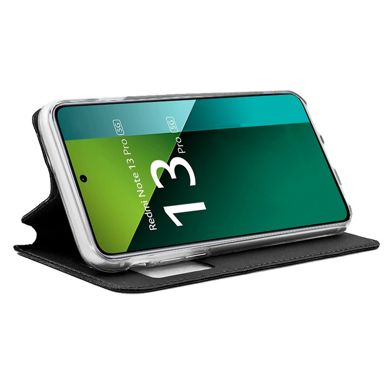 COOL Flip Cover Case for Xiaomi Redmi Note 13 Pro 5G / Poco X6 5G Solid Black