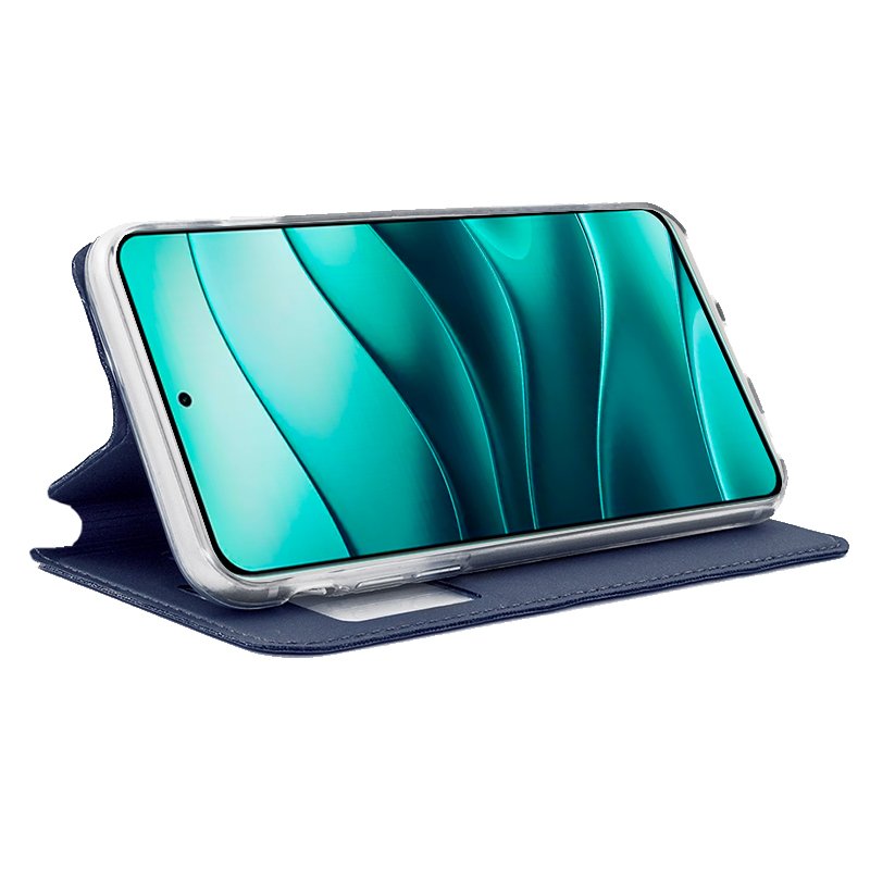 COOL Flip Cover Case for Xiaomi Redmi Note 14 5G, Plain Blue