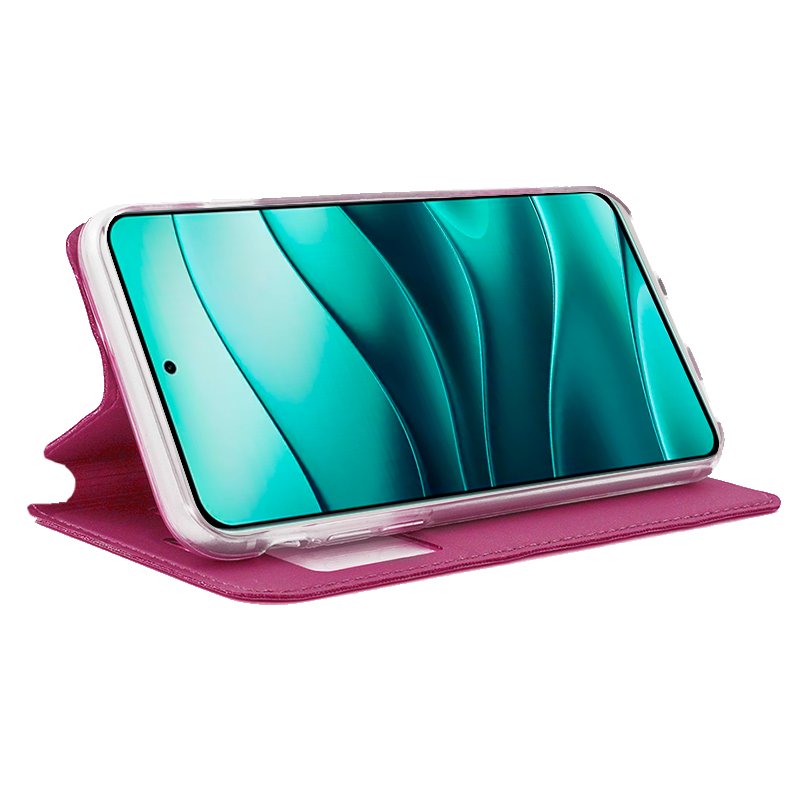 COOL Flip Cover Case for Xiaomi Redmi Note 14 5G, Plain Pink